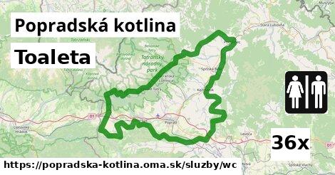 Toaleta, Popradská kotlina