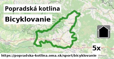 Bicyklovanie, Popradská kotlina