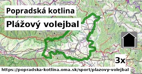 Plážový volejbal, Popradská kotlina