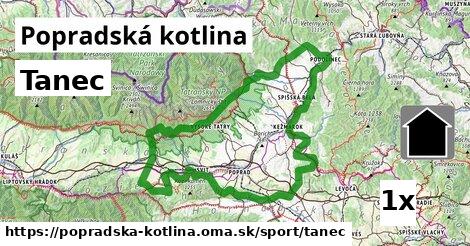 Tanec, Popradská kotlina