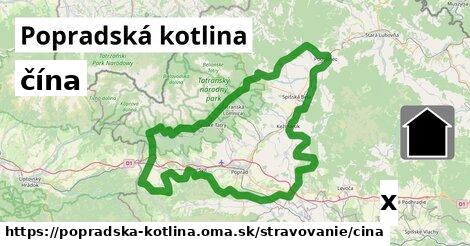 čína, Popradská kotlina