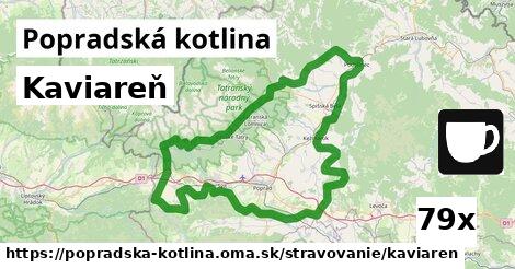 Kaviareň, Popradská kotlina