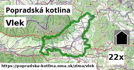 Vlek, Popradská kotlina