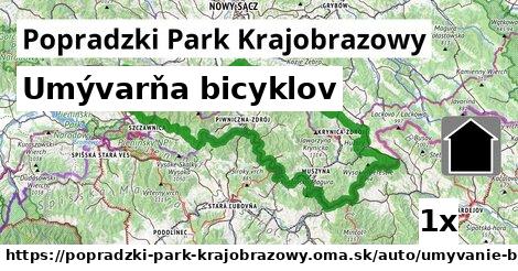 Umývarňa bicyklov, Popradzki Park Krajobrazowy