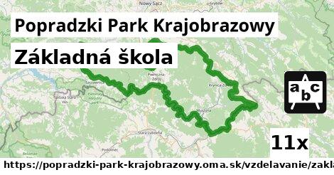 Základná škola, Popradzki Park Krajobrazowy
