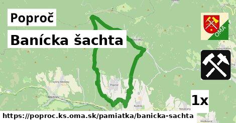 Banícka šachta, Poproč, okres KS