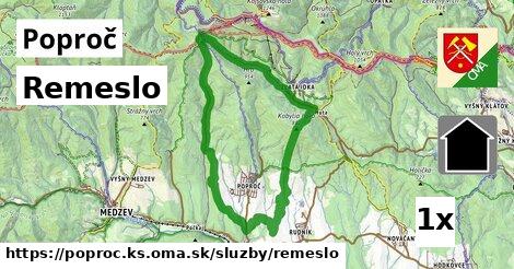 Remeslo, Poproč, okres KS