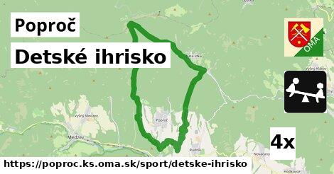 Detské ihrisko, Poproč, okres KS