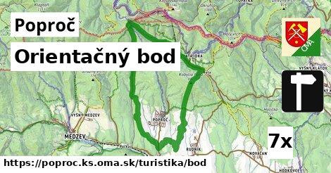 Orientačný bod, Poproč, okres KS