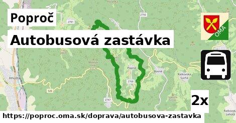 Autobusová zastávka, Poproč