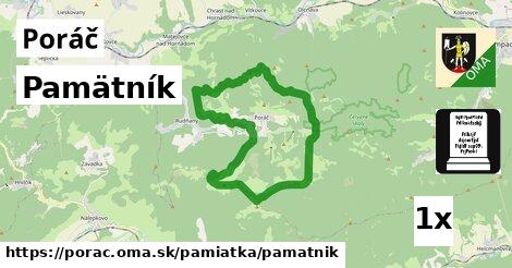 Pamätník, Poráč