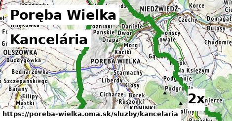 Kancelária, Poręba Wielka