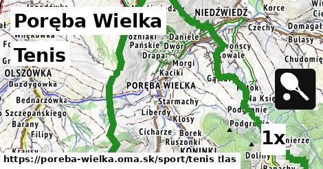 Tenis, Poręba Wielka