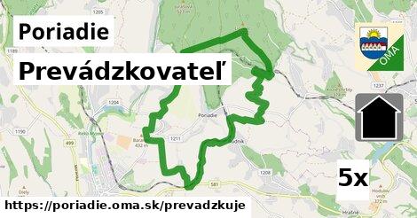 prevádzkovateľ v Poriadie