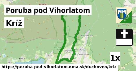 Kríž, Poruba pod Vihorlatom