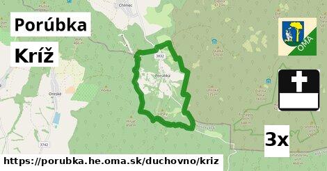 Kríž, Porúbka, okres HE