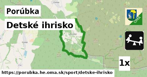 Detské ihrisko, Porúbka, okres HE