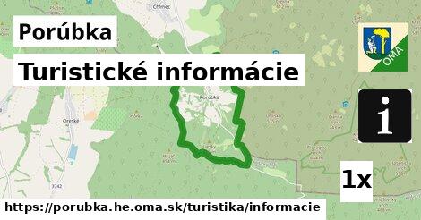Turistické informácie, Porúbka, okres HE