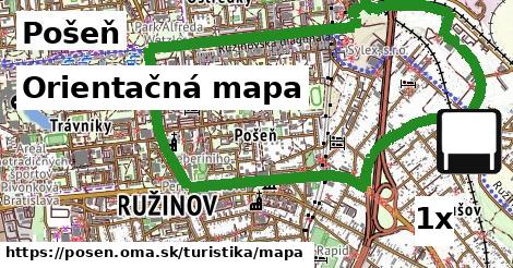 Orientačná mapa, Pošeň