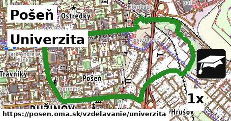 Univerzita, Pošeň