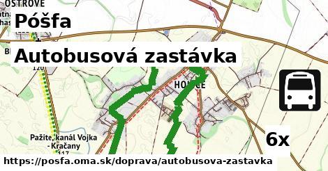 Autobusová zastávka, Póšfa