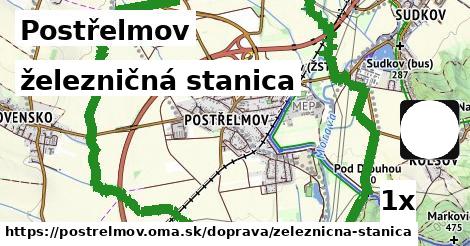 železničná stanica, Postřelmov