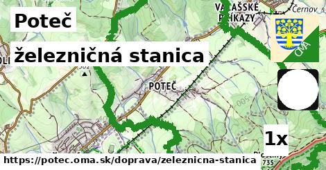 železničná stanica, Poteč