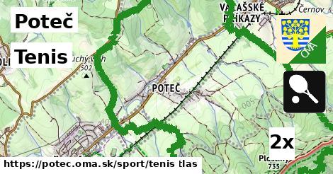Tenis, Poteč
