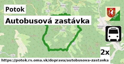 Autobusová zastávka, Potok, okres RS