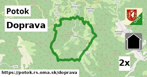 doprava v Potok, okres RS