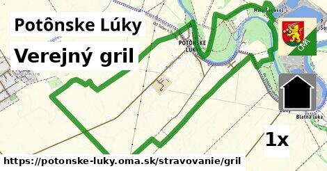 Verejný gril, Potônske Lúky