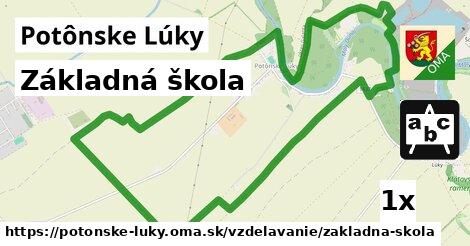 Základná škola, Potônske Lúky