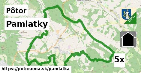 pamiatky v Pôtor