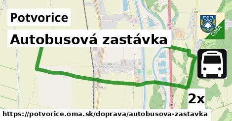 Autobusová zastávka, Potvorice