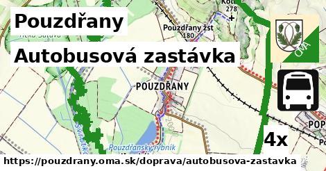 Autobusová zastávka, Pouzdřany