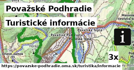 Turistické informácie, Považské Podhradie