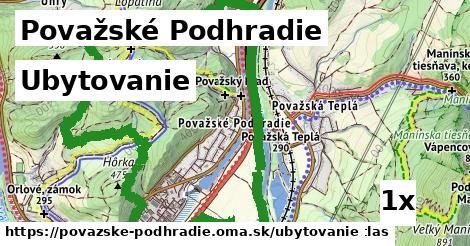 ubytovanie v Považské Podhradie