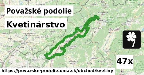 Kvetinárstvo, Považské podolie