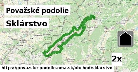 Sklárstvo, Považské podolie