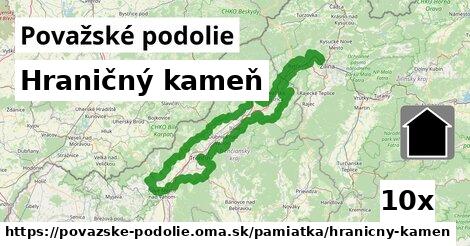 Hraničný kameň, Považské podolie