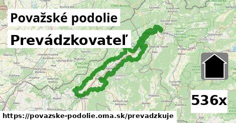 prevádzkovateľ v Považské podolie