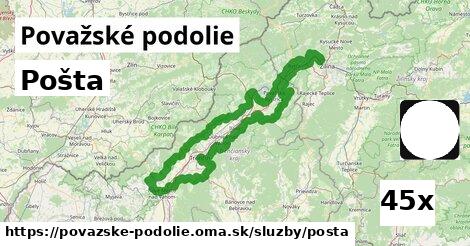 Pošta, Považské podolie