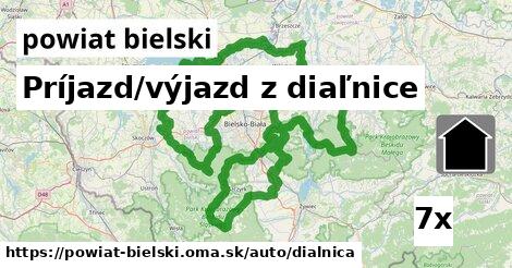 Príjazd/výjazd z diaľnice, powiat bielski