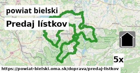 Predaj lístkov, powiat bielski