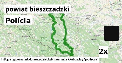 Polícia, powiat bieszczadzki