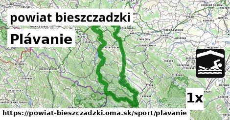 Plávanie, powiat bieszczadzki