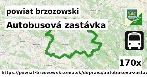 Autobusová zastávka, powiat brzozowski