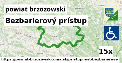 Bezbarierový prístup, powiat brzozowski