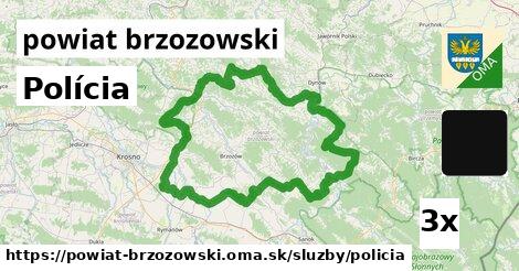 Polícia, powiat brzozowski