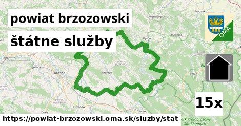 štátne služby, powiat brzozowski